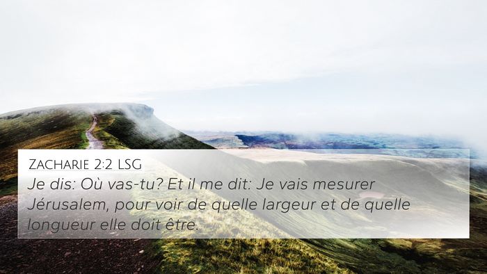 Zacharie 2:2 LSG 4K Wallpaper - Je dis: Où vas-tu? Et il me dit: Je vais mesurer - 4K Wallpaper Bible Verse
