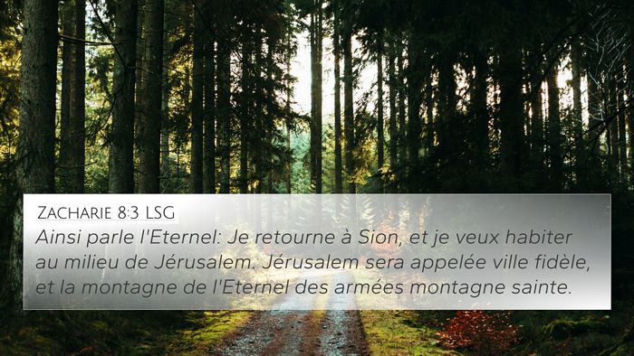 Zacharie 8:3 LSG Bible Verse Image