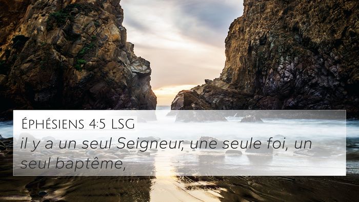Éphésiens 4:5 LSG Bible Verse Image