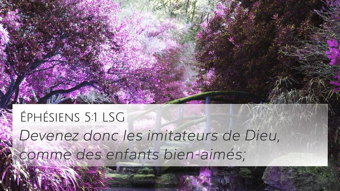 Éphésiens 5:1 LSG Bible Verse Image