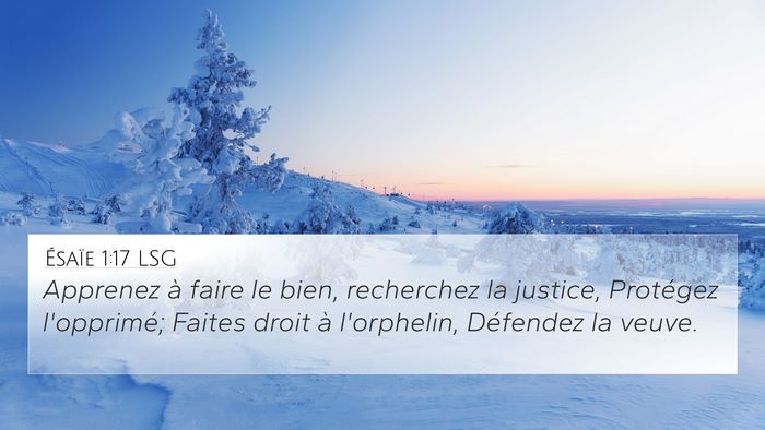 Ésaïe 1:17 LSG Bible Verse Image