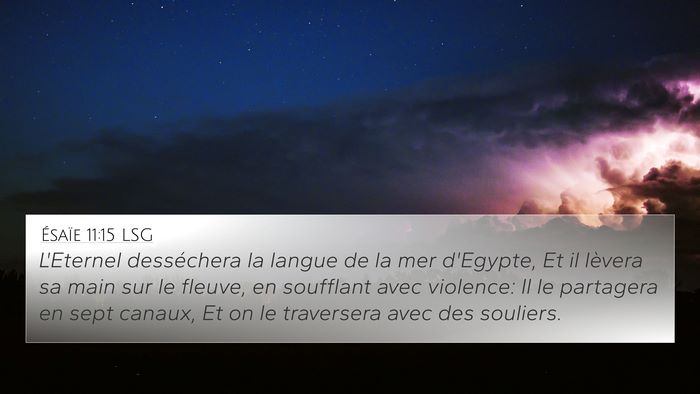 Ésaïe 11:15 LSG Bible Verse Image