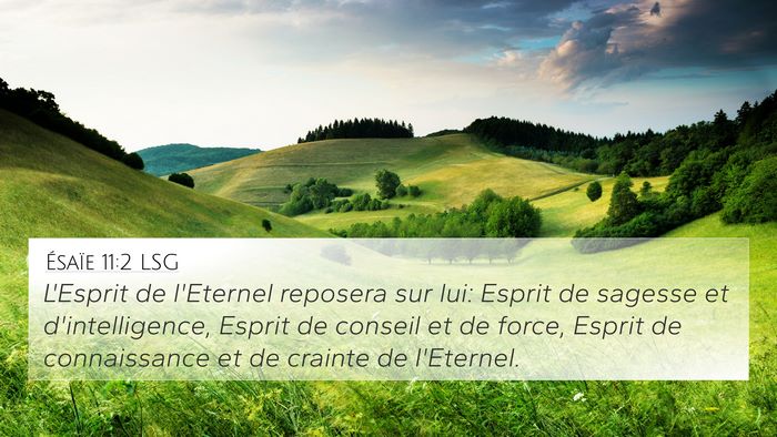 Ésaïe 11:2 LSG Bible Verse Image
