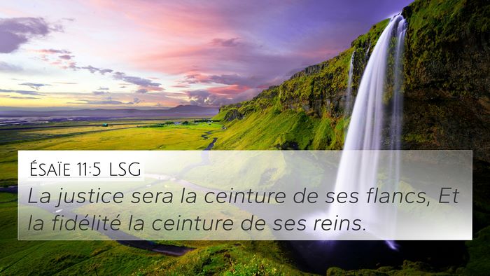 Ésaïe 11:5 LSG Bible Verse Image