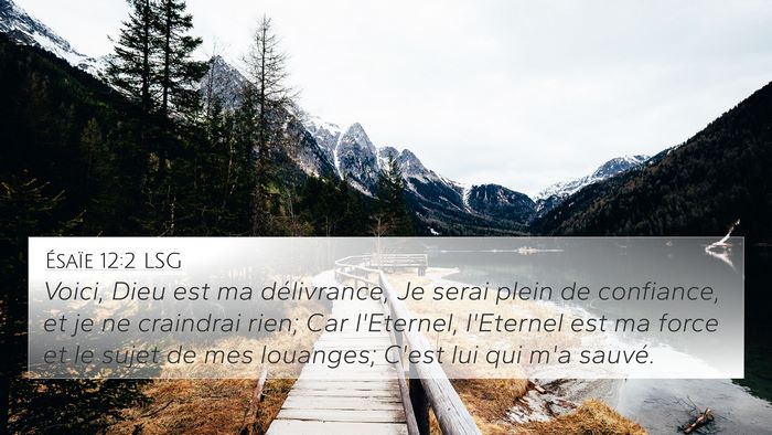 Ésaïe 12:2 LSG Bible Verse Image