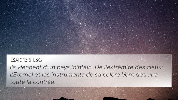 Ésaïe 13:5 LSG Bible Verse Image