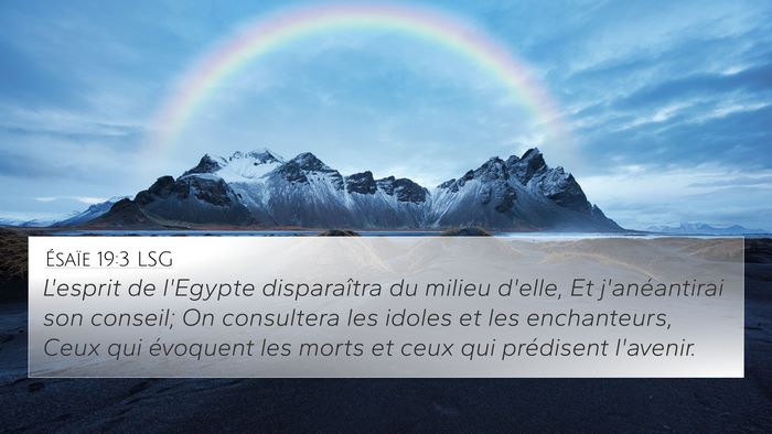 Ésaïe 19:3 LSG Bible Verse Image
