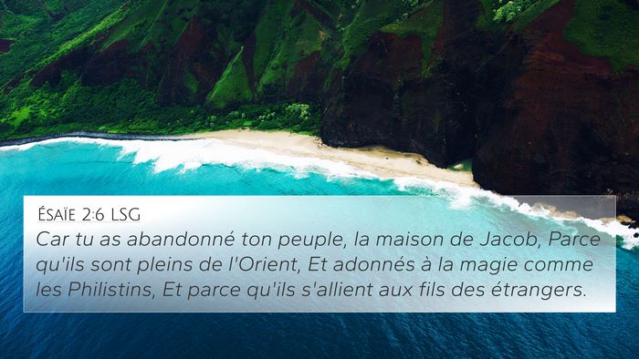 Ésaïe 2:6 LSG Bible Verse Image