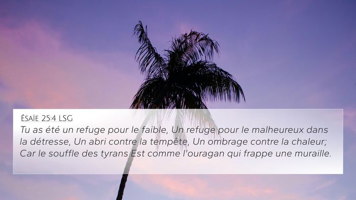 Ésaïe 25:4 LSG Bible Verse Image