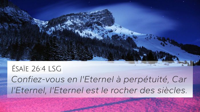 Ésaïe 26:4 LSG Bible Verse Image