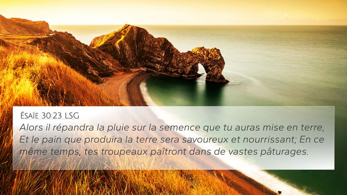 Ésaïe 30:23 LSG Bible Verse Image