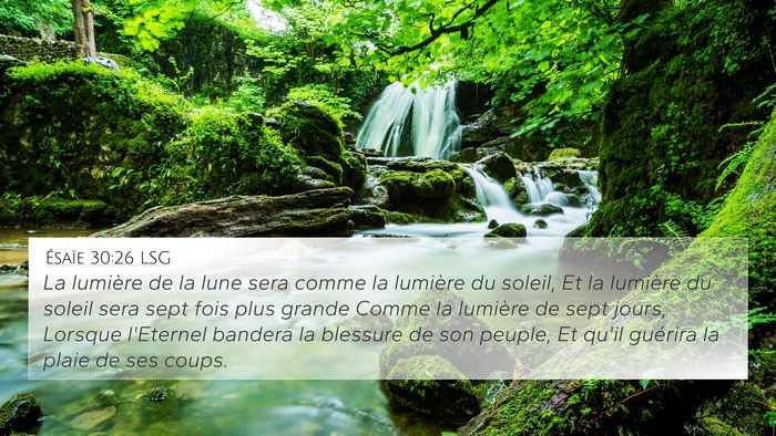 Ésaïe 30:26 LSG Bible Verse Image
