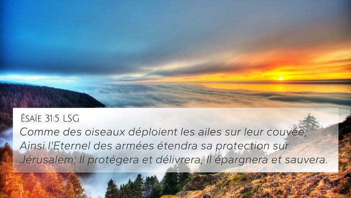 Ésaïe 31:5 LSG Bible Verse Image