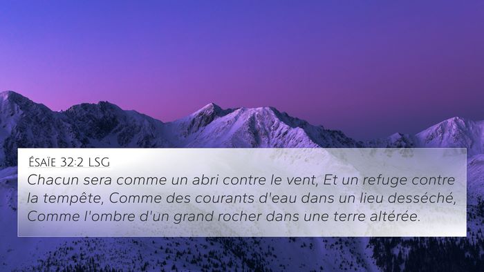 Ésaïe 32:2 LSG Bible Verse Image