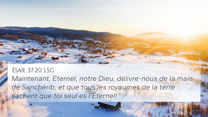 Ésaïe 37:20 LSG Bible Verse Image