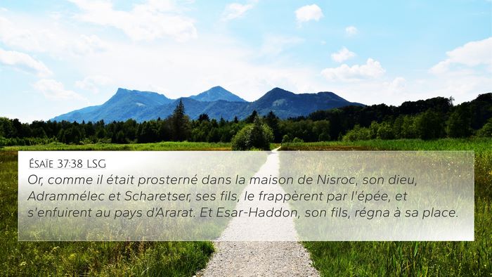Ésaïe 37:38 LSG Bible Verse Image