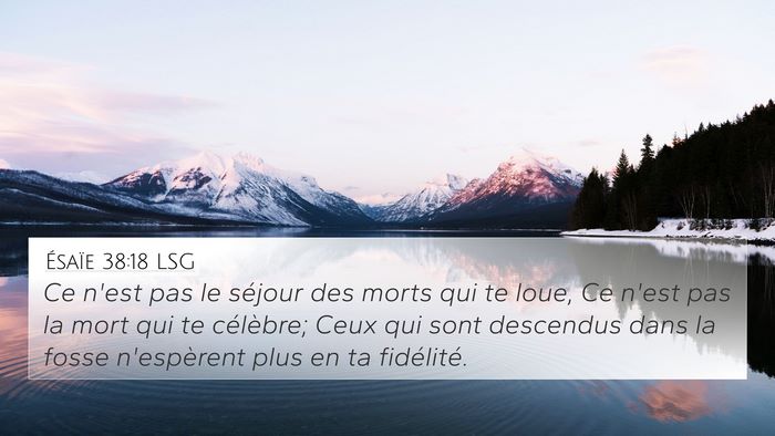 Ésaïe 38:18 LSG Bible Verse Image