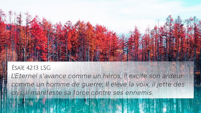 Ésaïe 42:13 LSG Bible Verse Image