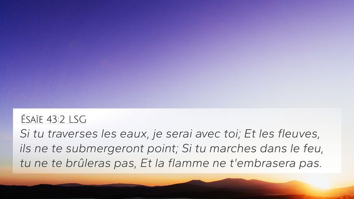 Ésaïe 43:2 LSG Bible Verse Image