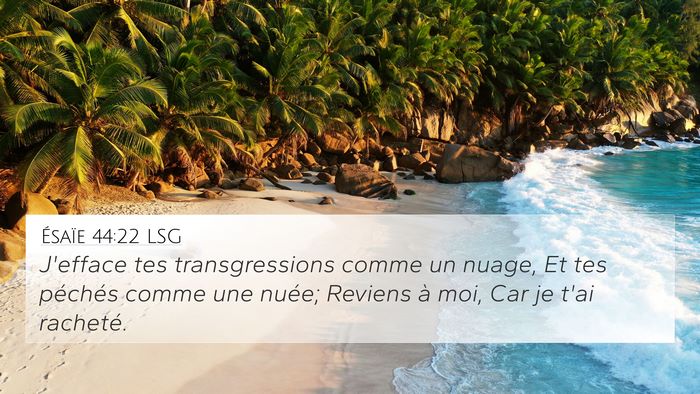 Ésaïe 44:22 LSG Bible Verse Image