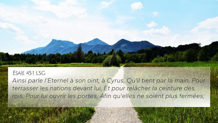 Ésaïe 45:1 LSG Bible Verse Image