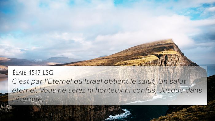 Ésaïe 45:17 LSG Bible Verse Image