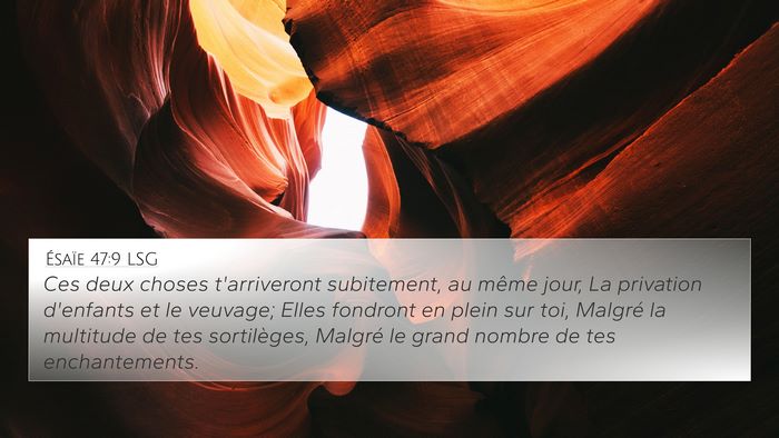Ésaïe 47:9 LSG Bible Verse Image