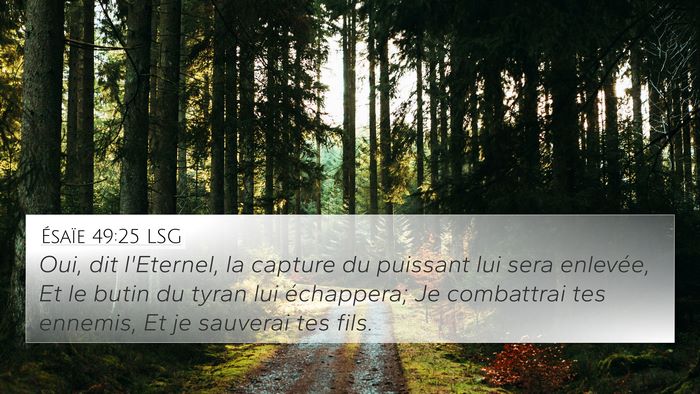 Ésaïe 49:25 LSG Bible Verse Image