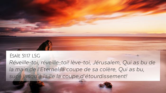 Ésaïe 51:17 LSG Bible Verse Image