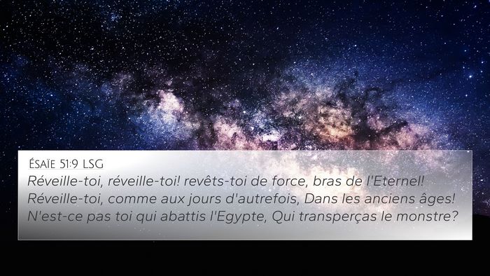 Ésaïe 51:9 LSG Bible Verse Image