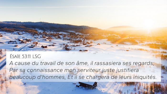 Ésaïe 53:11 LSG Bible Verse Image