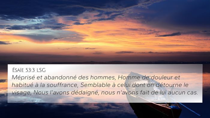 Ésaïe 53:3 LSG Bible Verse Image