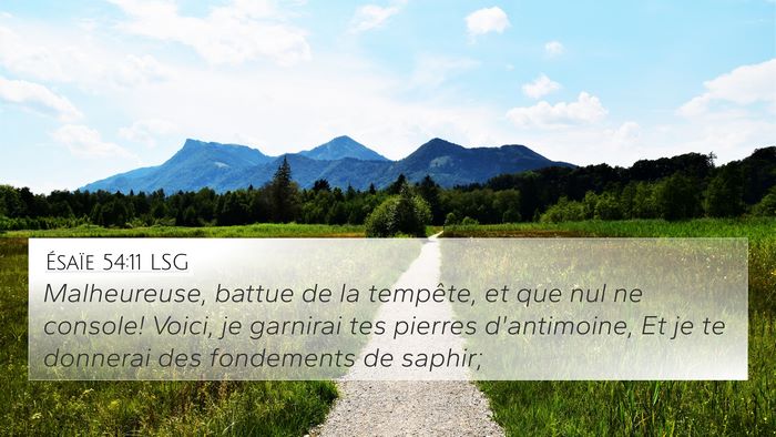 Ésaïe 54:11 LSG Bible Verse Image
