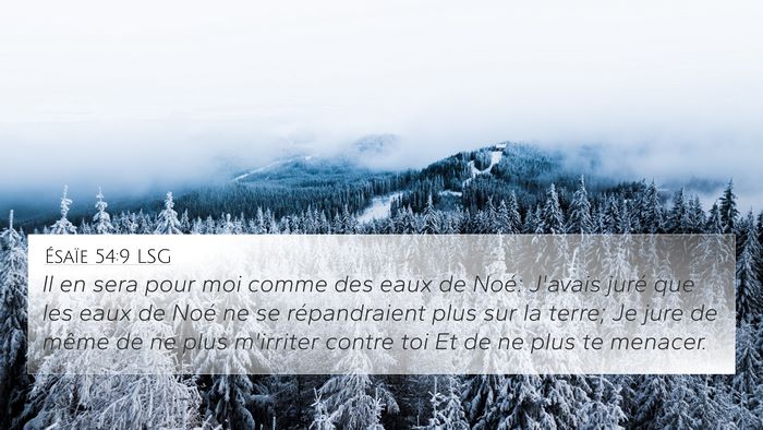 Ésaïe 54:9 LSG Bible Verse Image