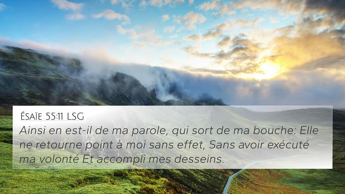 Ésaïe 55:11 LSG Bible Verse Image