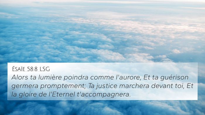 Ésaïe 58:8 LSG Bible Verse Image