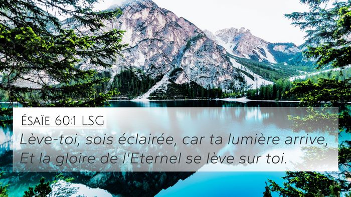 Ésaïe 60:1 LSG Bible Verse Image