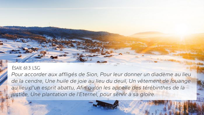 Ésaïe 61:3 LSG Bible Verse Image