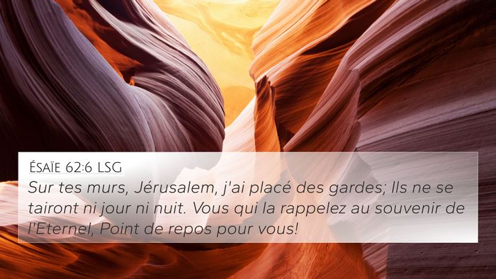Ésaïe 62:6 LSG Bible Verse Image