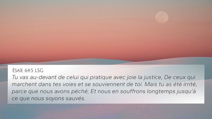 Ésaïe 64:5 LSG Bible Verse Image