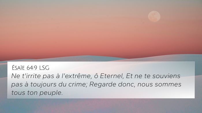 Ésaïe 64:9 LSG Bible Verse Image