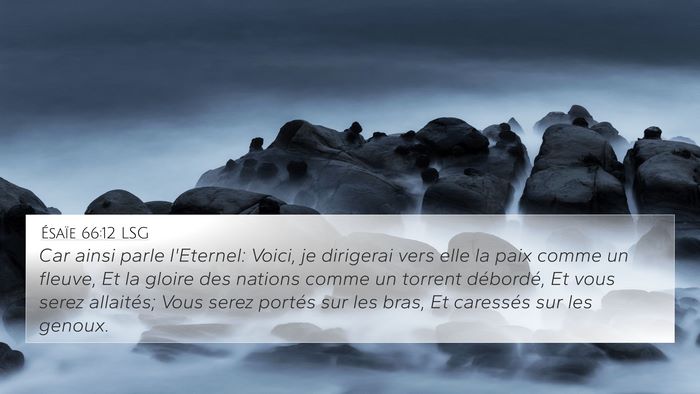 Ésaïe 66:12 LSG Bible Verse Image