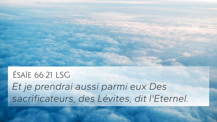 Ésaïe 66:21 LSG Bible Verse Image