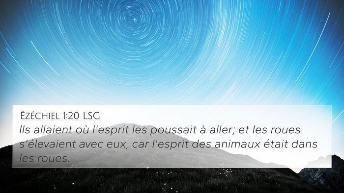 Ézéchiel 1:20 LSG Bible Verse Image