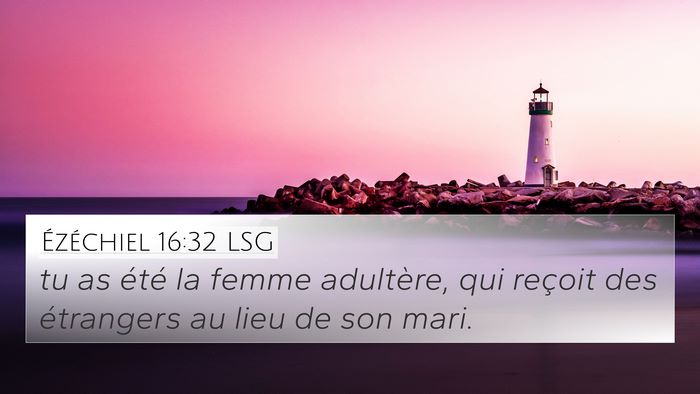 Ézéchiel 16:32 LSG 4K Wallpaper - tu as été la femme adultère, qui reçoit des - 4K Wallpaper Bible Verse