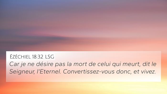 Ézéchiel 18:32 LSG Bible Verse Image
