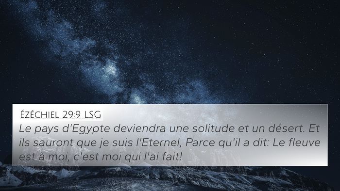 Ézéchiel 29:9 LSG Bible Verse Image