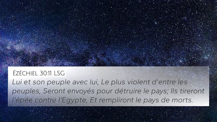 Ézéchiel 30:11 LSG Bible Verse Image