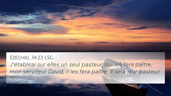 Ézéchiel 34:23 LSG Bible Verse Image
