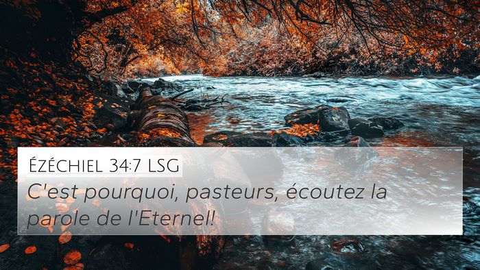 Ézéchiel 34:7 LSG Bible Verse Image